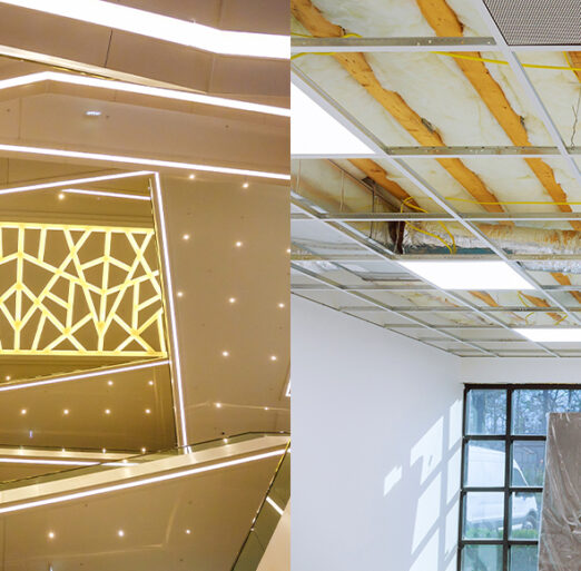 False Ceiling & Light Partitions Installation